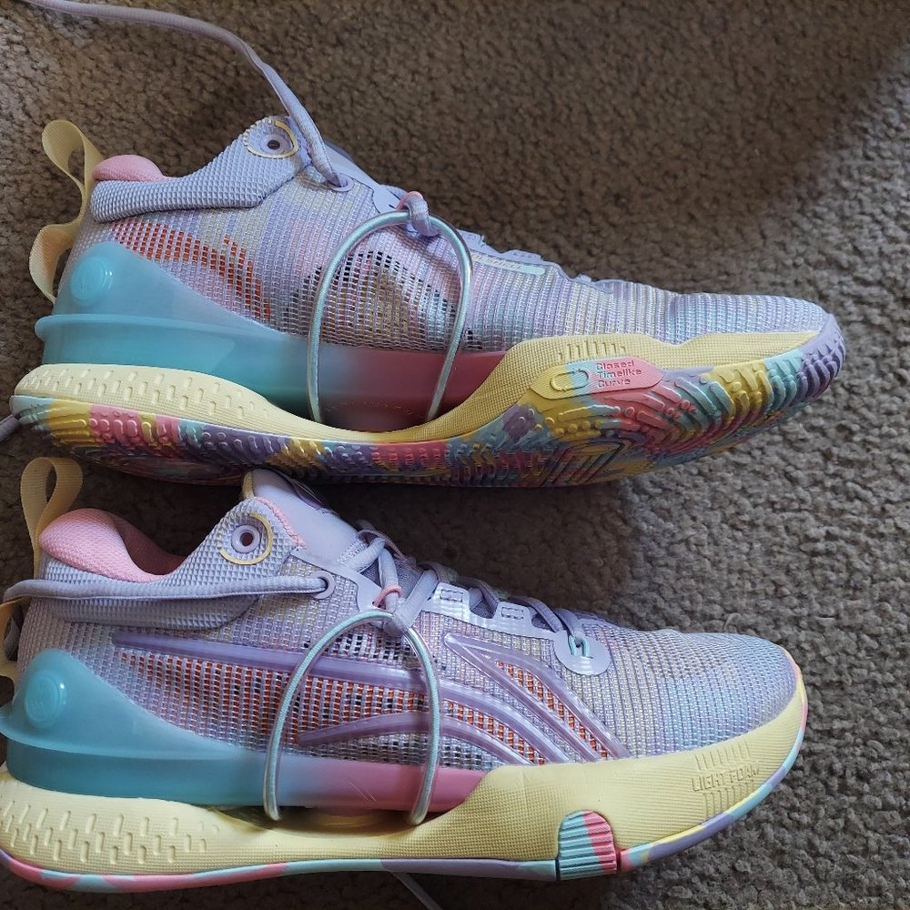 Li-Ning Speed 8 Premium Purple Basketball Shoes - Men's Size 8